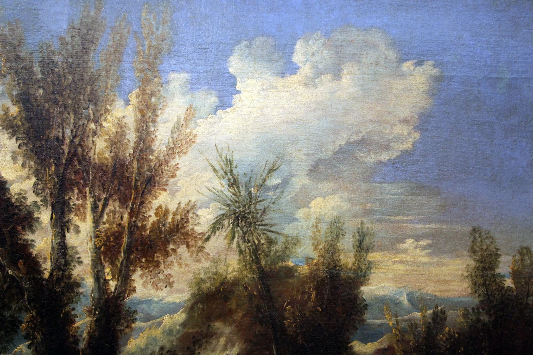 Landscape with Shepherds, by Alessandro Magnasco, unspecified, 1720