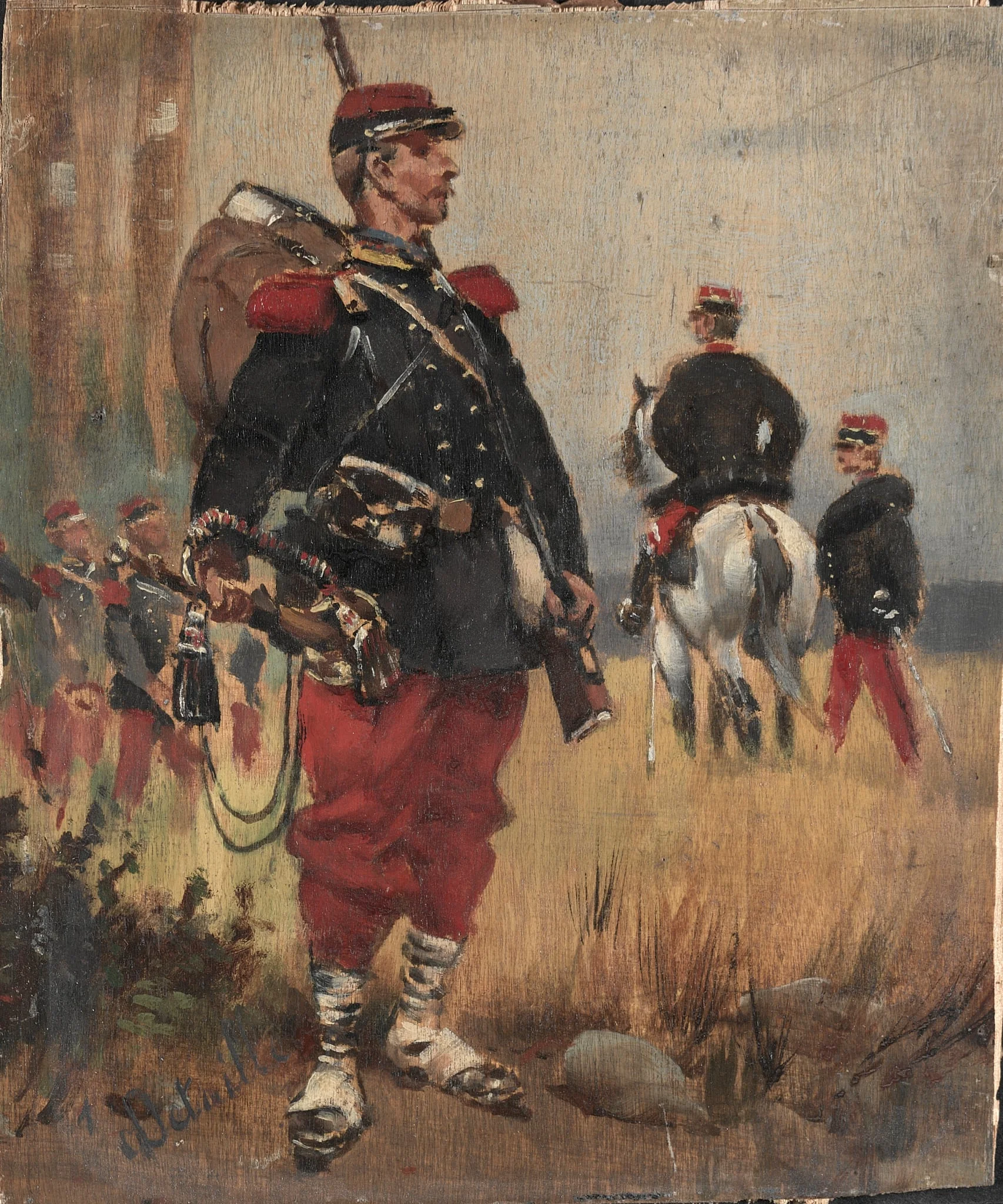 Soldiers, by Édouard Detaille, unspecified, 1892