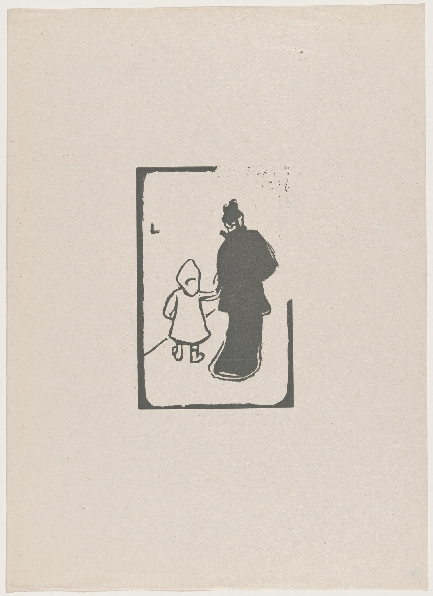 Promenade, by Launay, ink, 1895