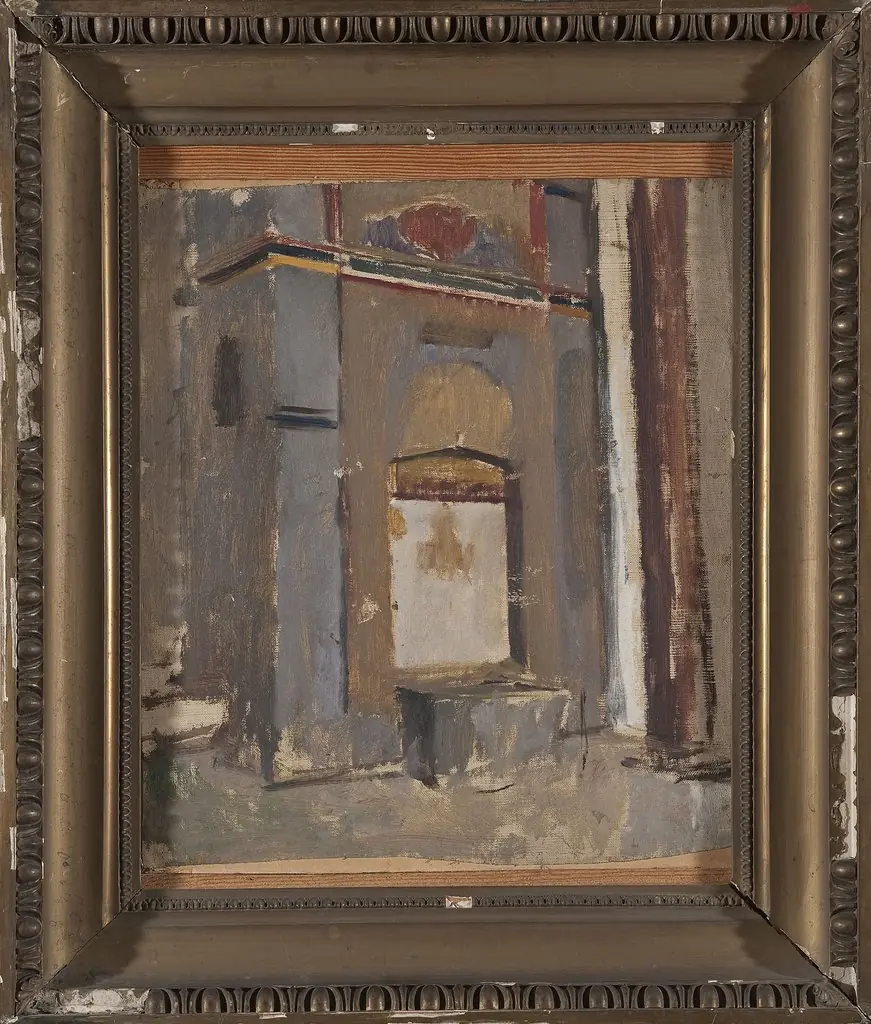 Fountain in the khan’s palace in Bakhchisaray. From the journey to Crimea