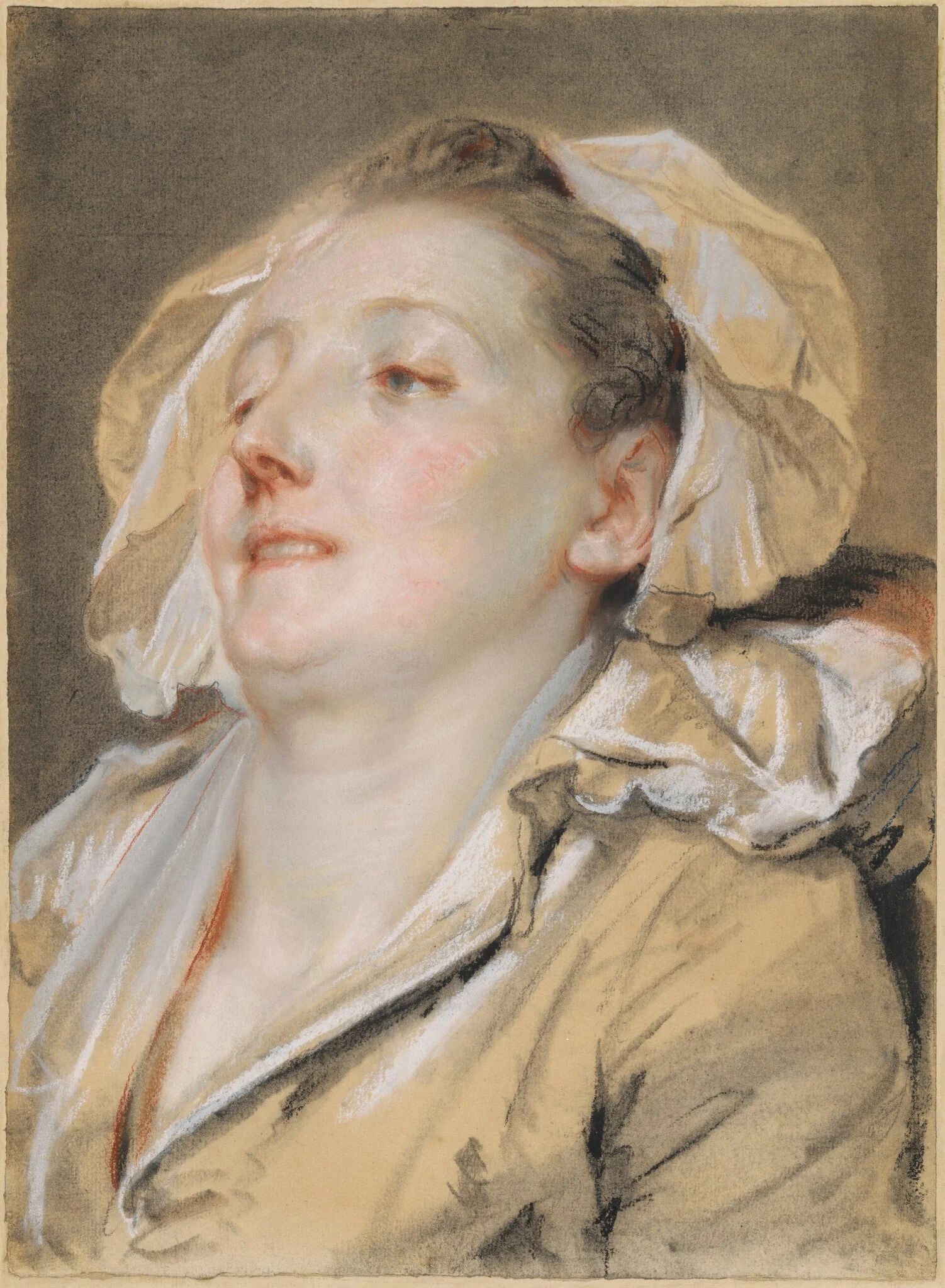 The Well-Loved Mother, by Jean-Baptiste Greuze, pastel, 1765