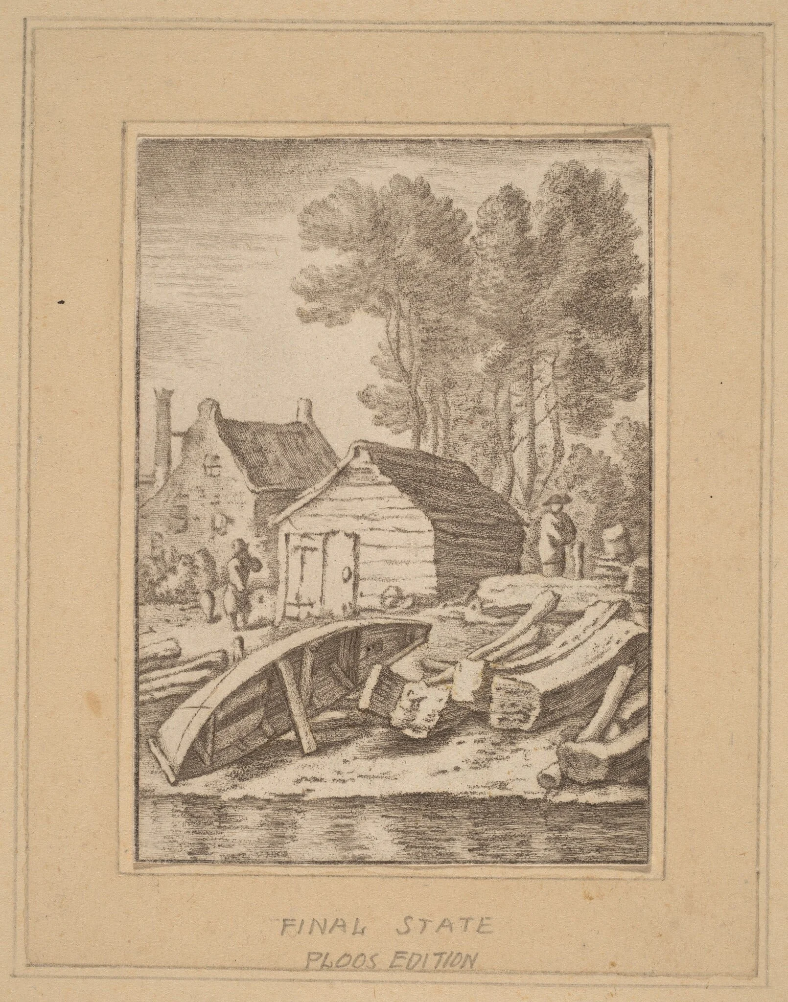 Shipyard, by Jacobus Buys, chalk, 1761