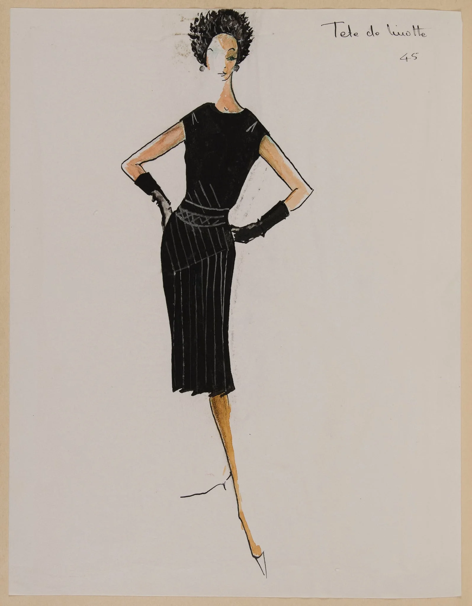 Tête de linotte, by Carven, 1960