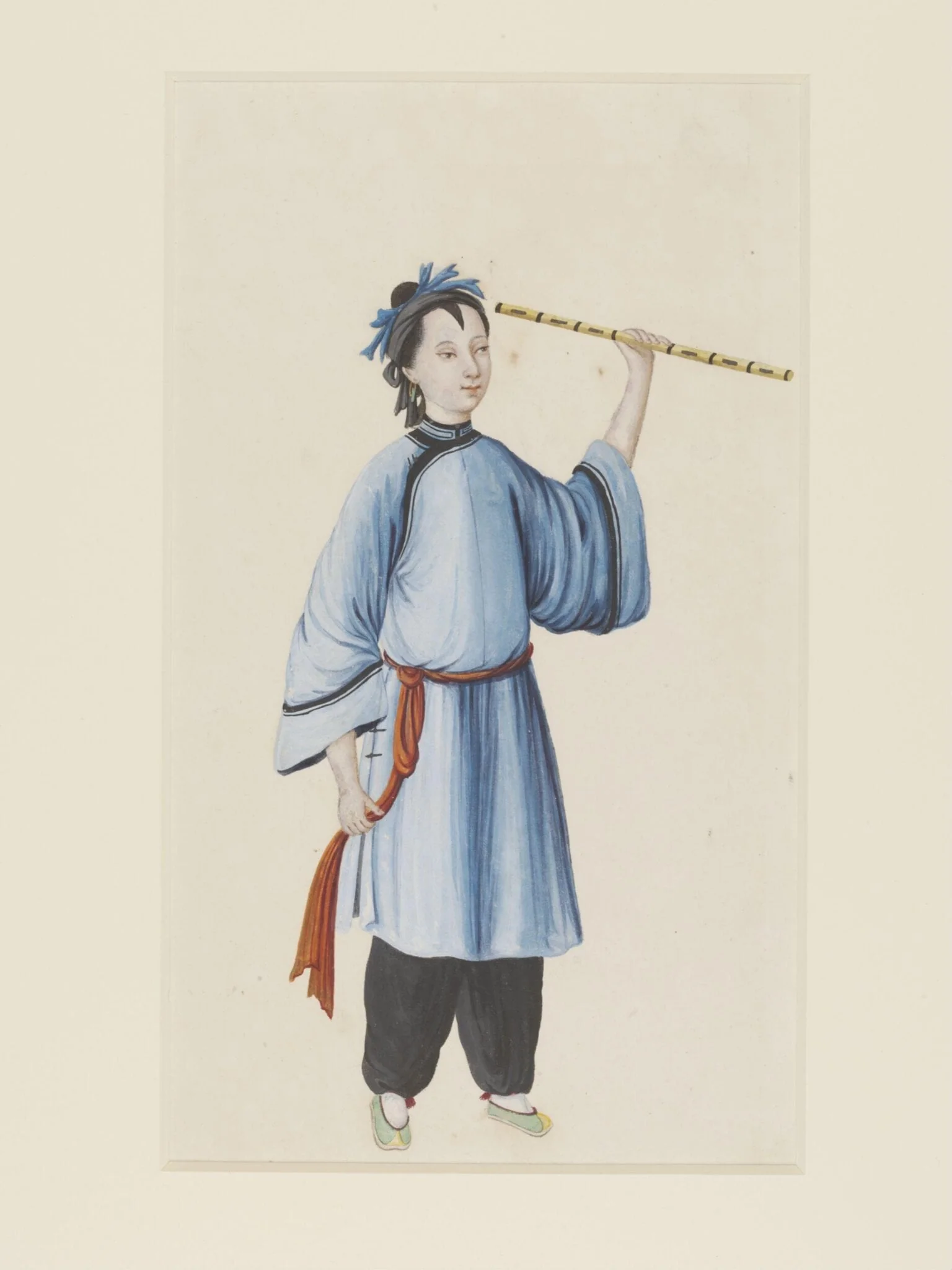 Woman from Fengyang, by Unknown, paint, 1800
