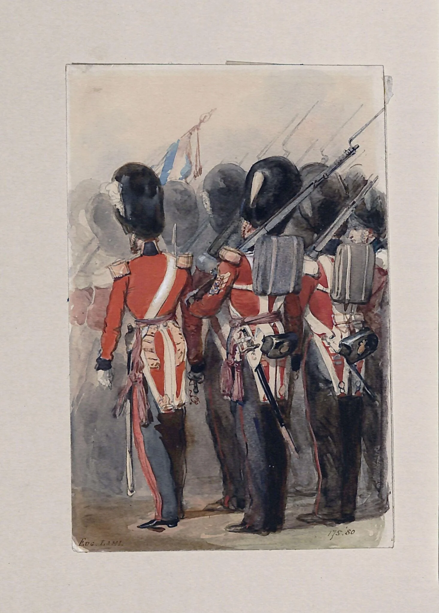 Guards at a Review in Windsor Park