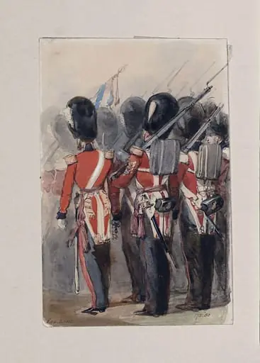 Guards at a Review in Windsor Park