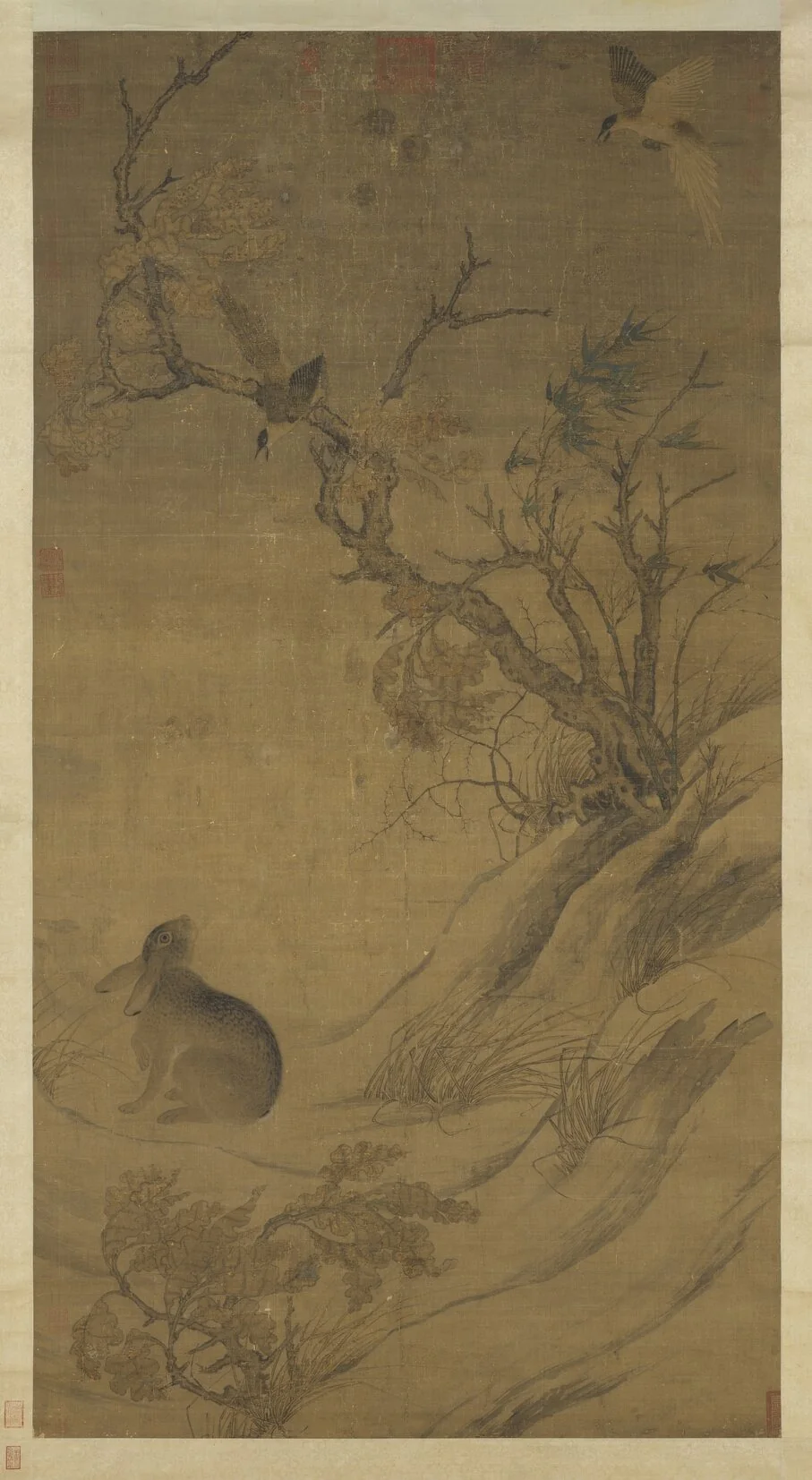 宋崔白雙喜圖　軸, by Cui Bai, unspecified, 1061