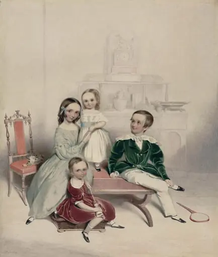 A group of children