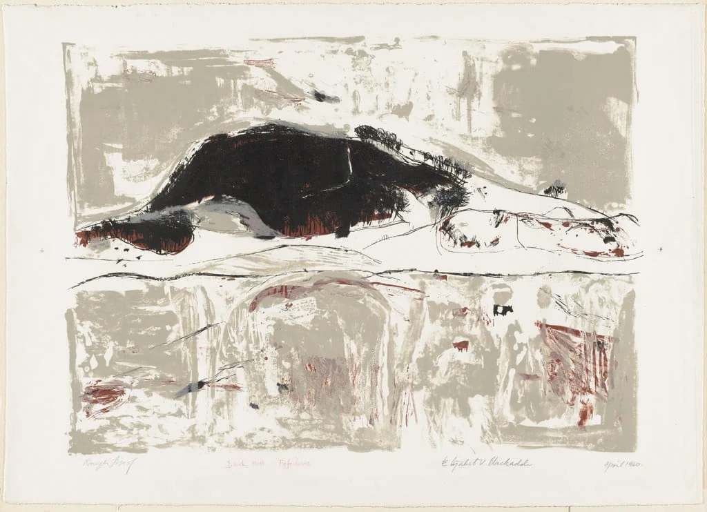 Untitled, by Elizabeth Blackadder, ink, 1960