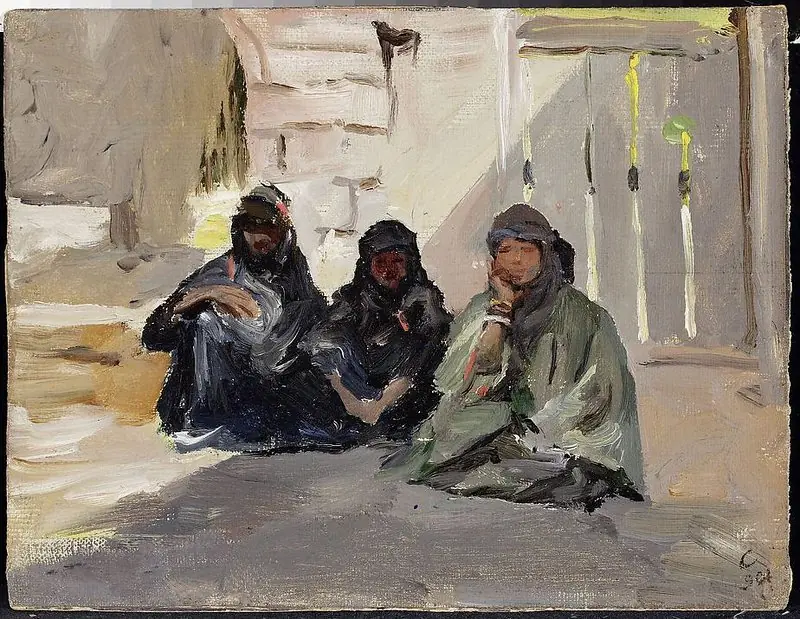 Demor – Bedouin women. From the journey to Palestine
