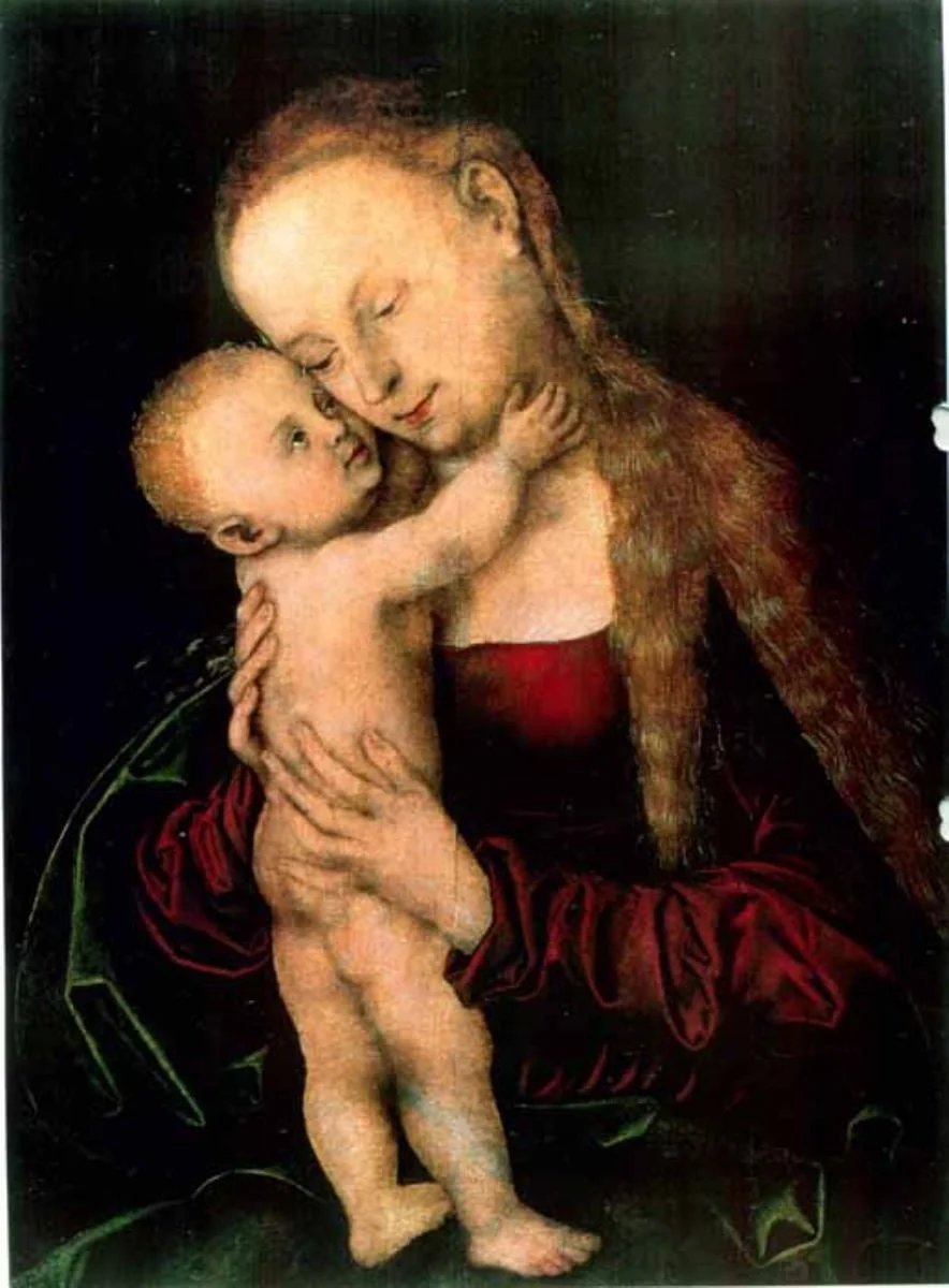 Madona cu Pruncul, by Lucas Cranach cel Bătrân, unspecified