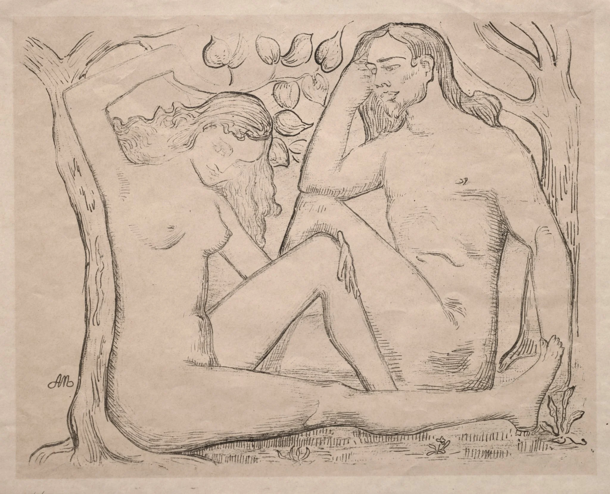 Nude Man and Woman