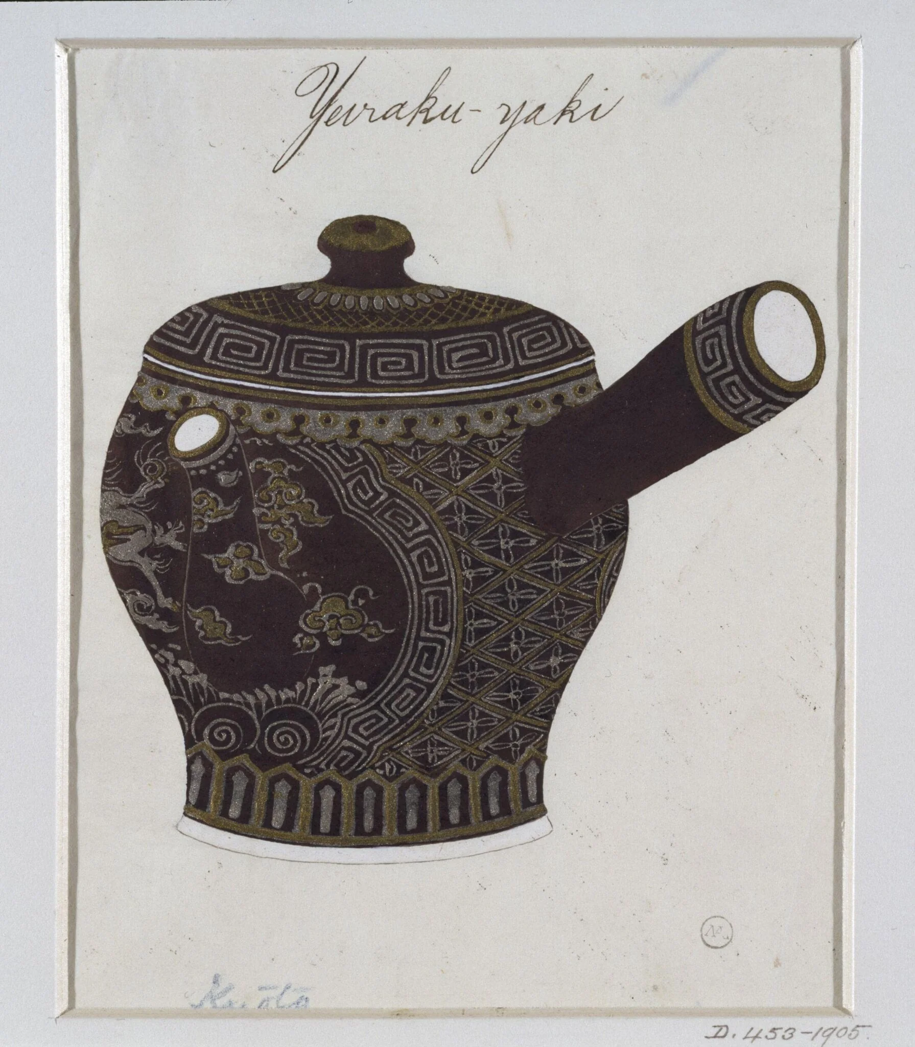 Yeiraku yaki, by eiraku, paint, 1877