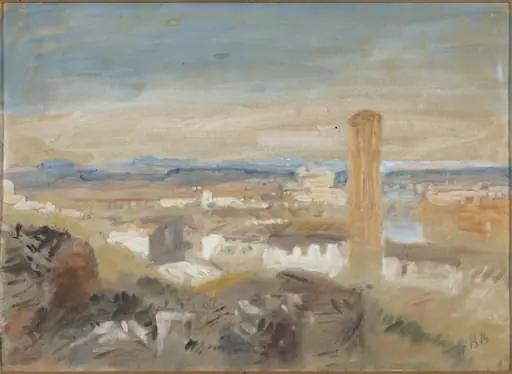 A Campanile among Ruins