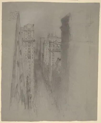 North on Broadway from Trinity Church