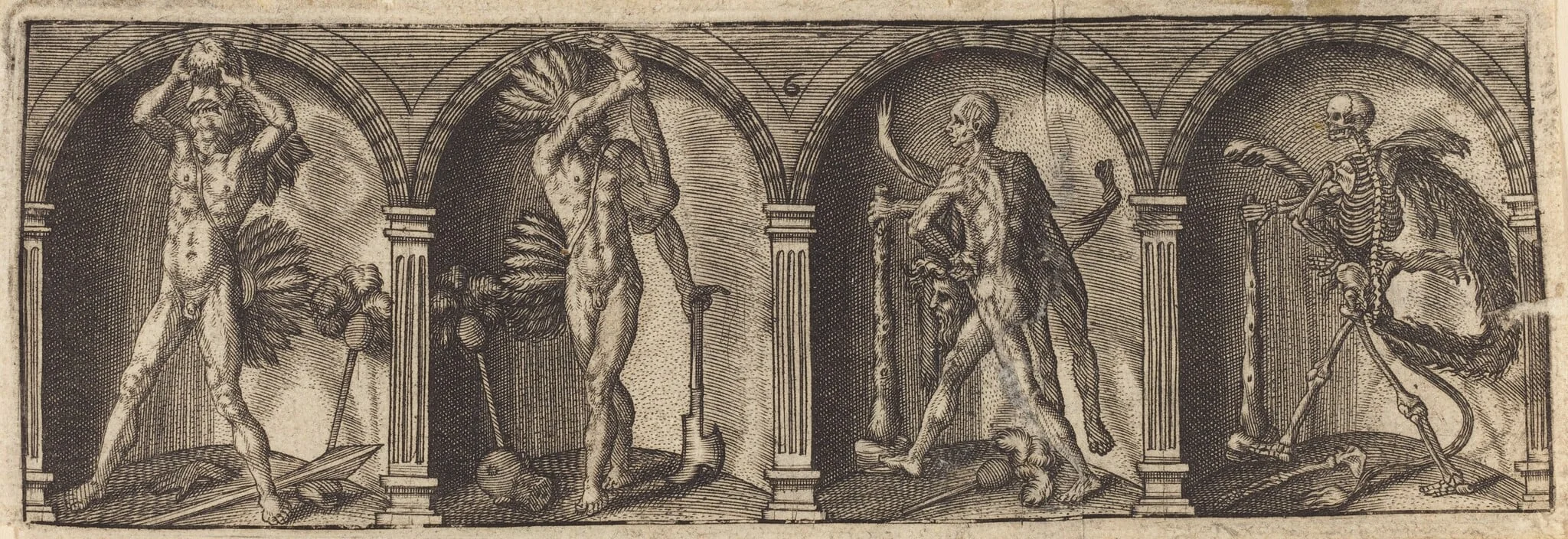 Les divers pourtraicts et figures VI, by Master AD, ink, 1600