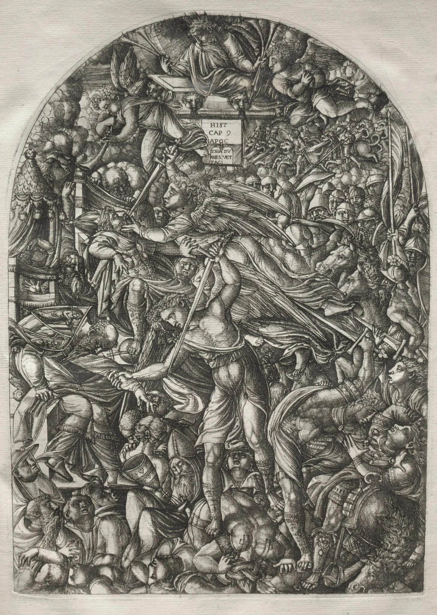 The Apocalypse:  The Angel Sounding the Sixth Trumpet, by Jean Duvet, 1551