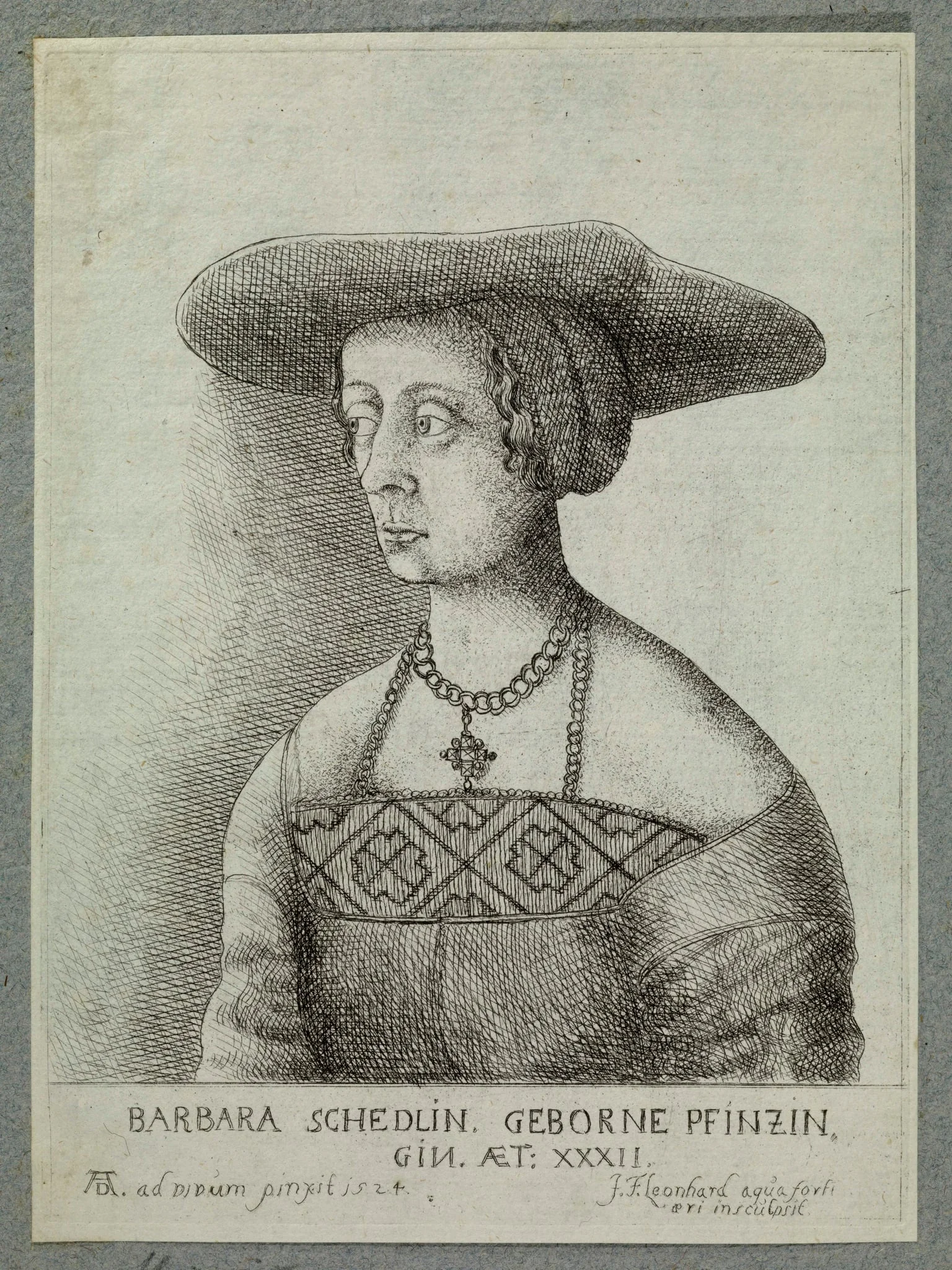 Bildnis der Barbara Schedel, by Unknown, 1656
