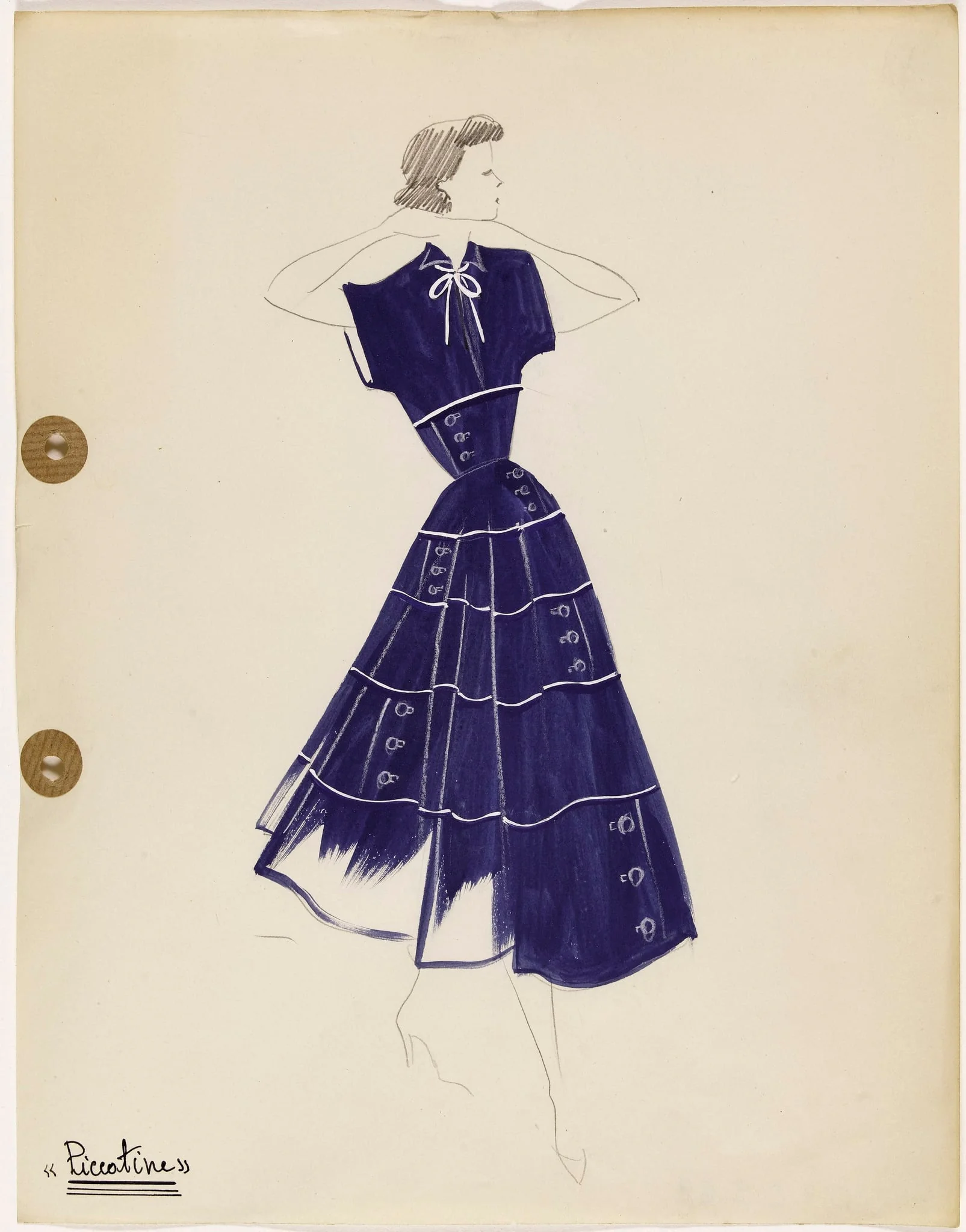 'Piccotine', by Carven, 1949