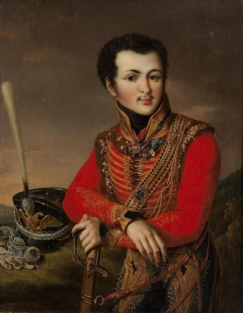 Portrait of Artemy Lazarev (1791-1813), the Poruchik of the Life Guards Hussars Regiment