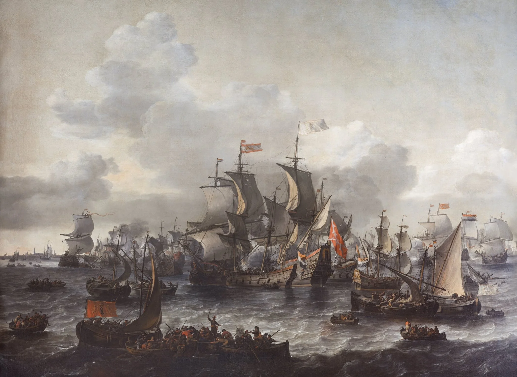 The Battle of the Zuider Zee, 1573, by Unknown, unspecified, 1663