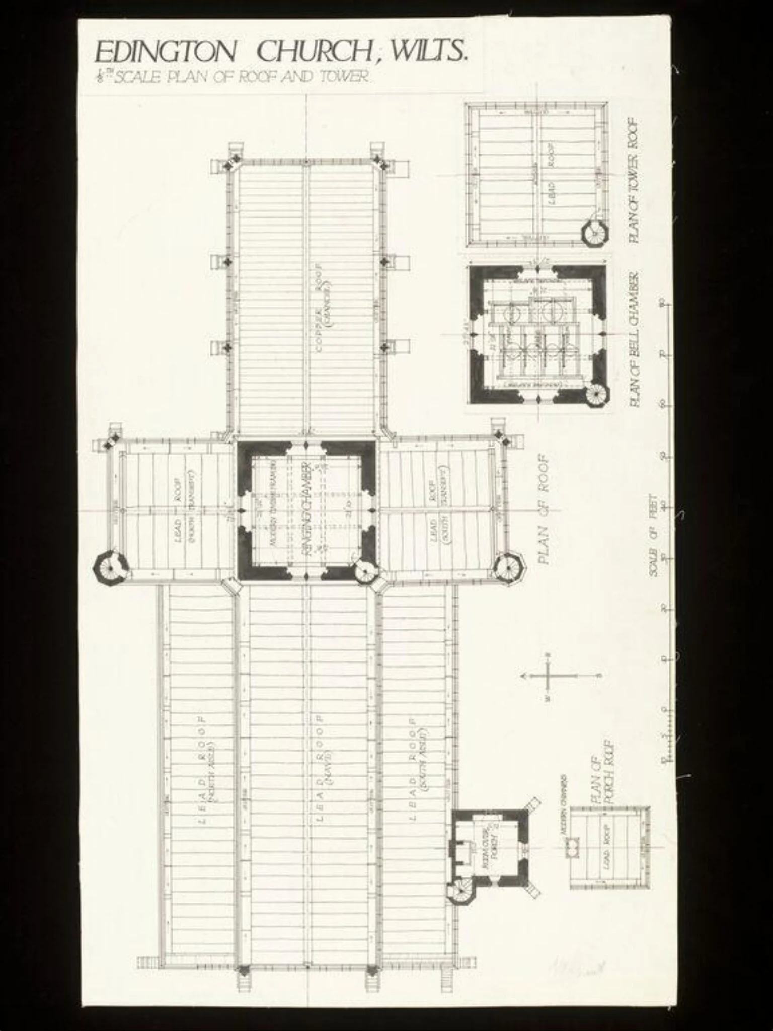 Measured drawings of the Church of SS. Mary, Katherine and All Saints, Edington, Wiltshire, 1909