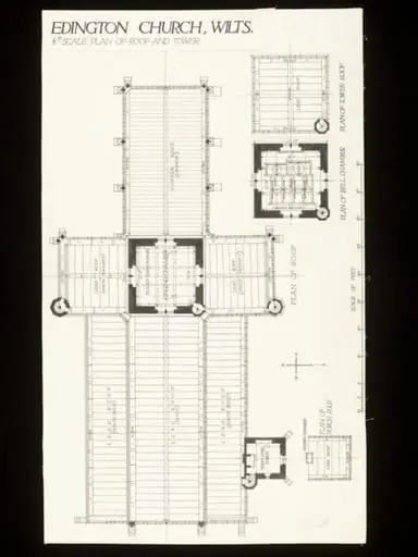 Measured drawings of the Church of SS. Mary, Katherine and All Saints, Edington, Wiltshire, 1909