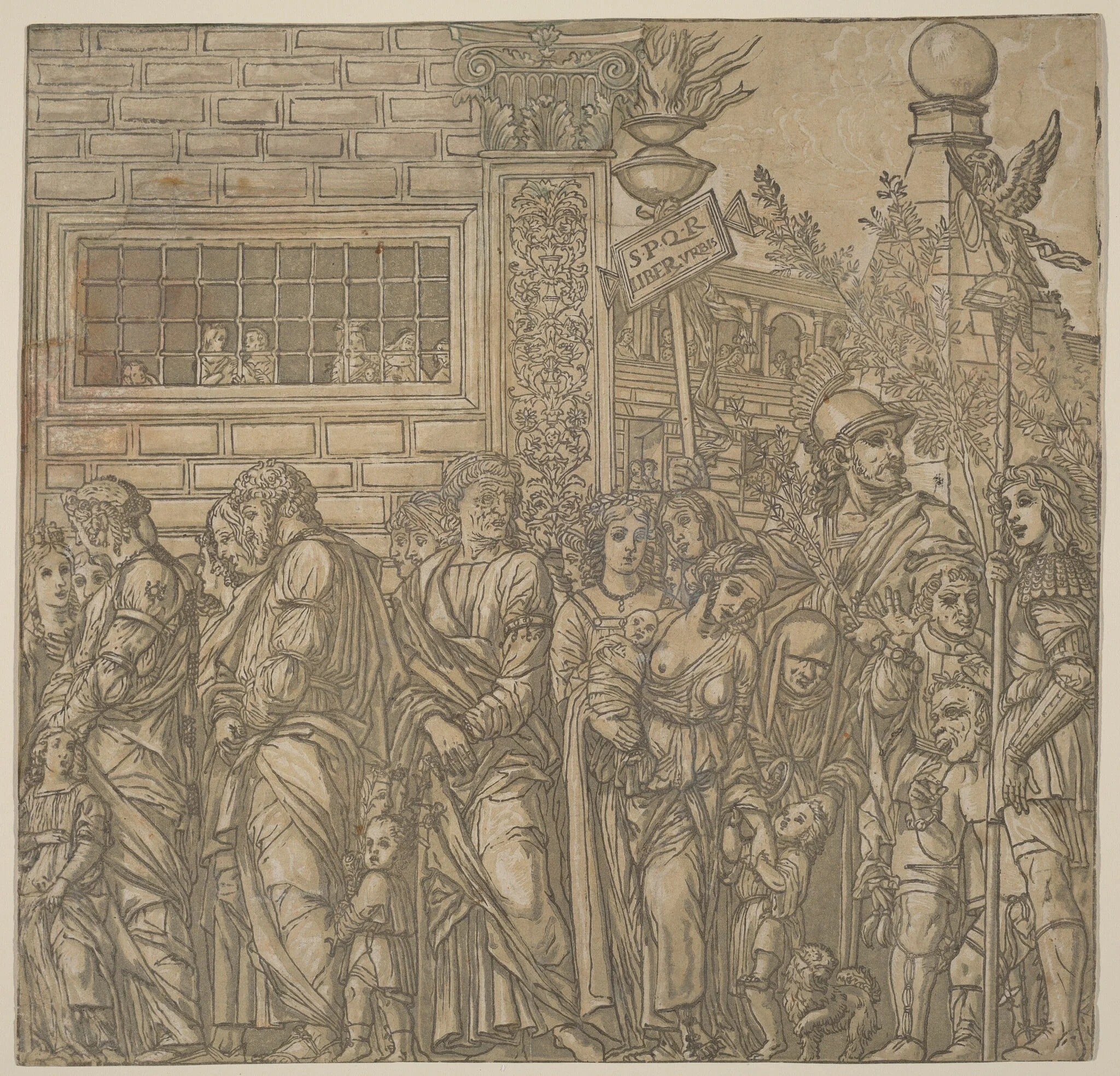 The Triumph of Julius Caesar, by Andrea Andreani, ink, 1599