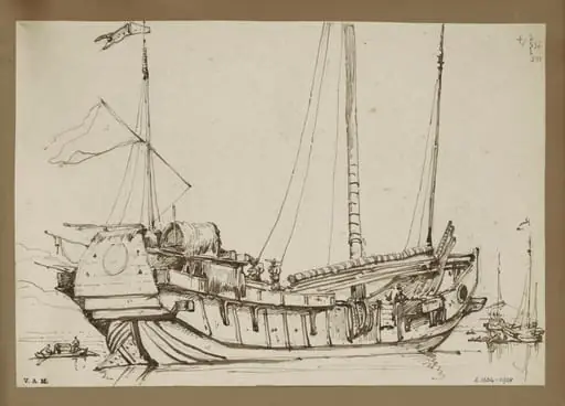 A Chinese junk, Macau