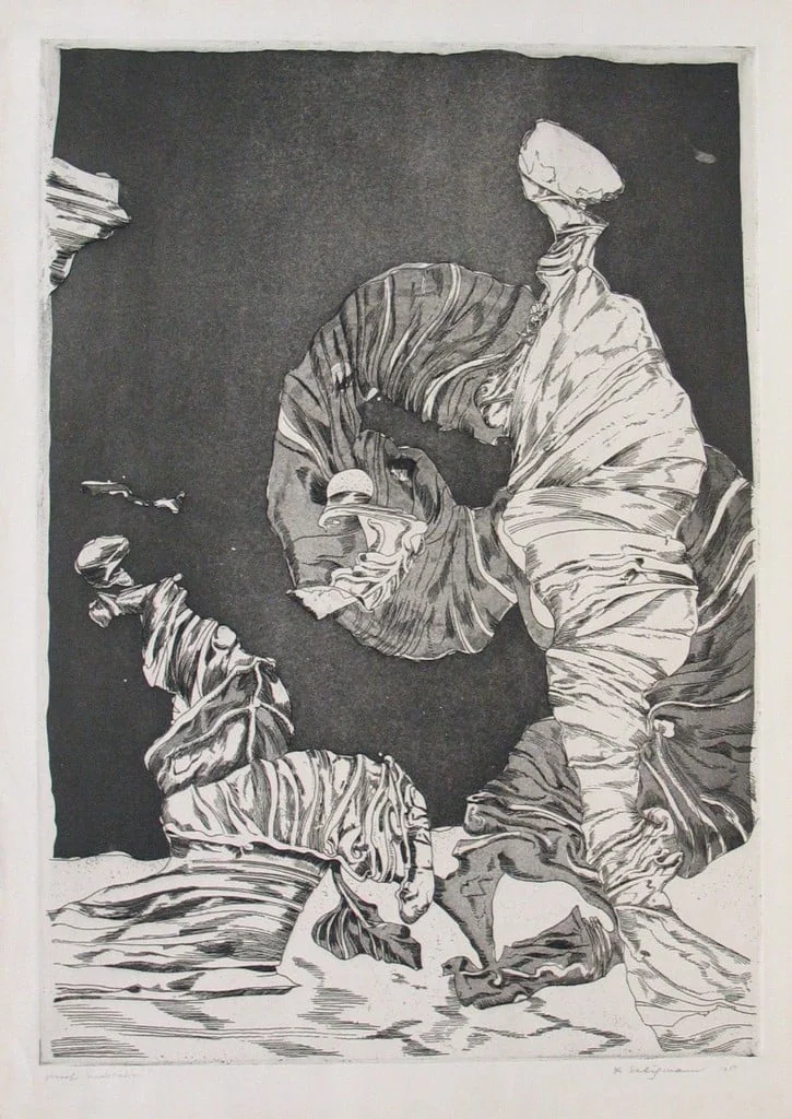 Untitled, by Kurt Seligmann, ink, 1950