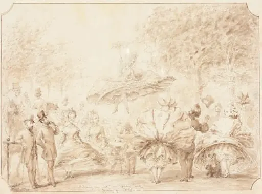 "Taking the Air" in Hyde Park [verso]