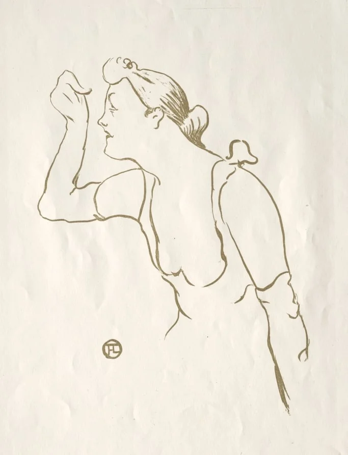 Paula Brébion, by Henri de Toulouse-Lautrec, 1893