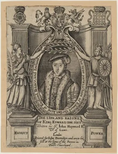 Title Plate to John Hayward, Life and Reigne of King Edward the Sixth