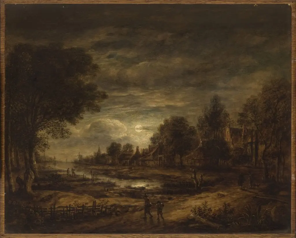 Moonlight on a Canal