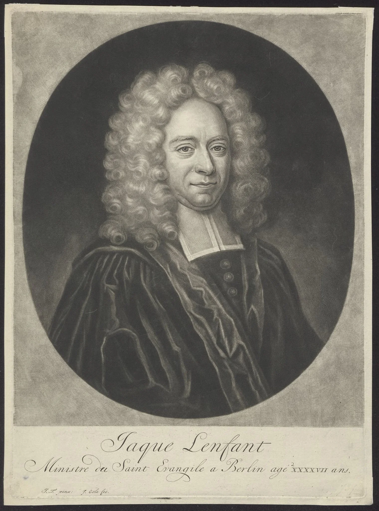 Portrait of Jaque Lenfant, minister in Berlin