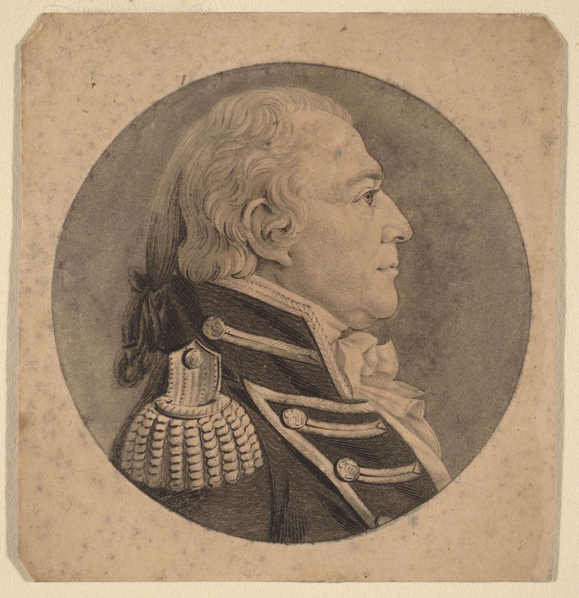Thomas Tingey, by Charles Balthazar Julien Févret de Saint-Mémin, ink, 1806