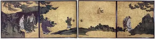 列子図襖|The Daoist Immortal Liezi