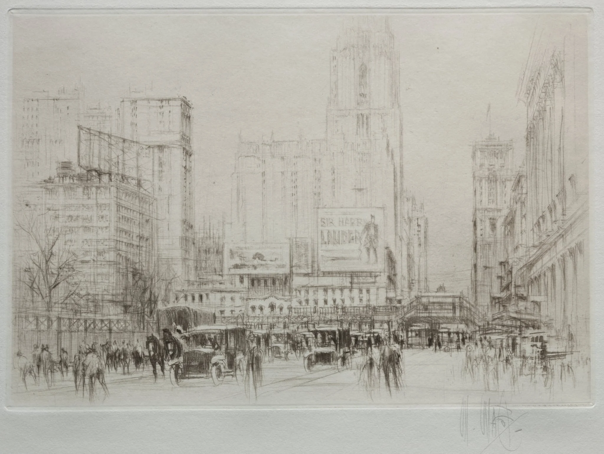 New York City: 42nd Street, by William Walcot, 1923