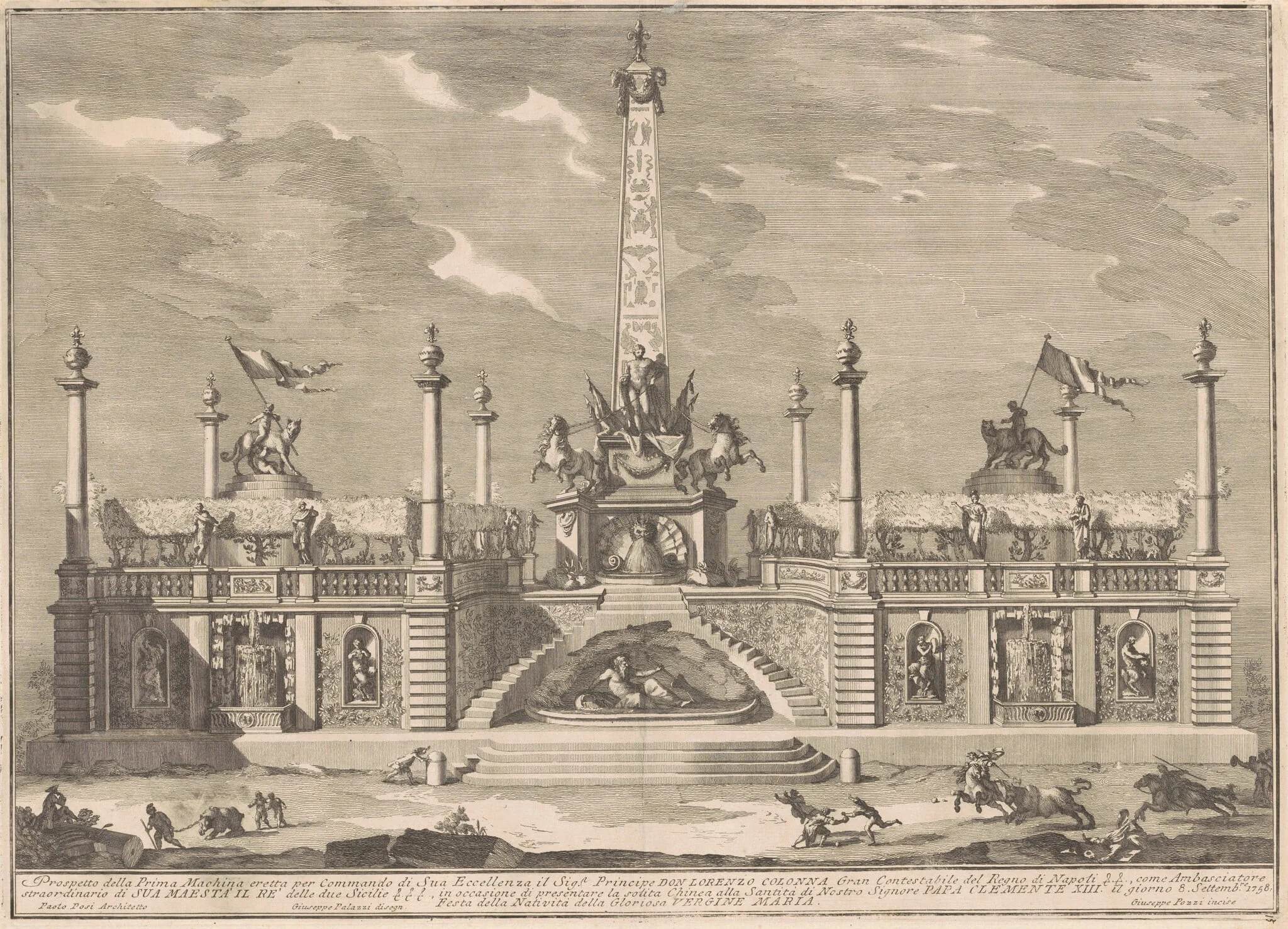 The Prima Macchina for the Chinea of 1758: A "Deliziosa" with Hanging Gardens