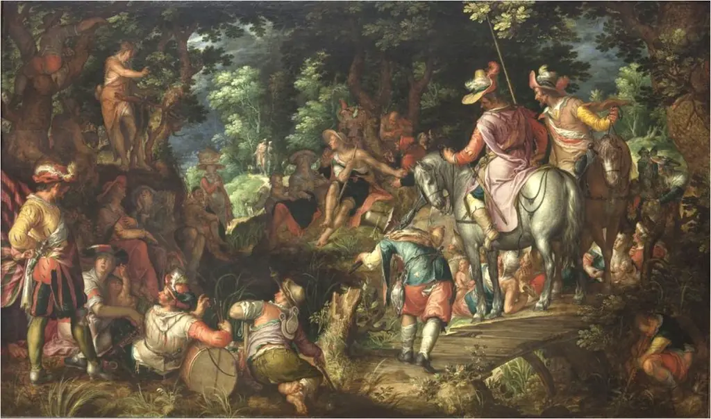 John the Baptist Preaching in the Forest