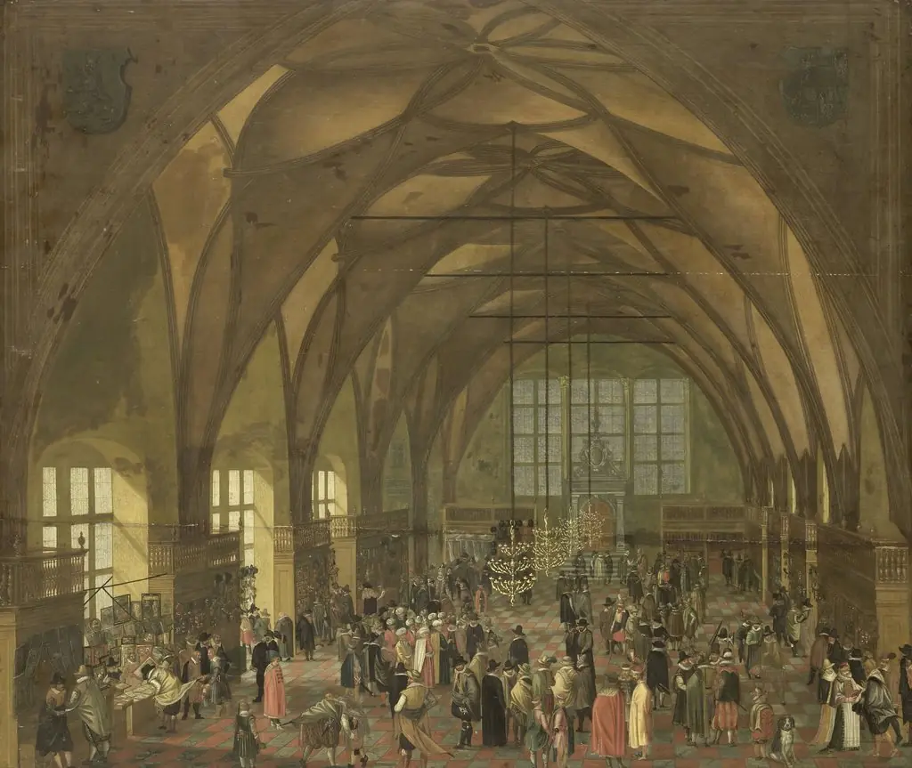 The great hall in the Hradschin in Prague