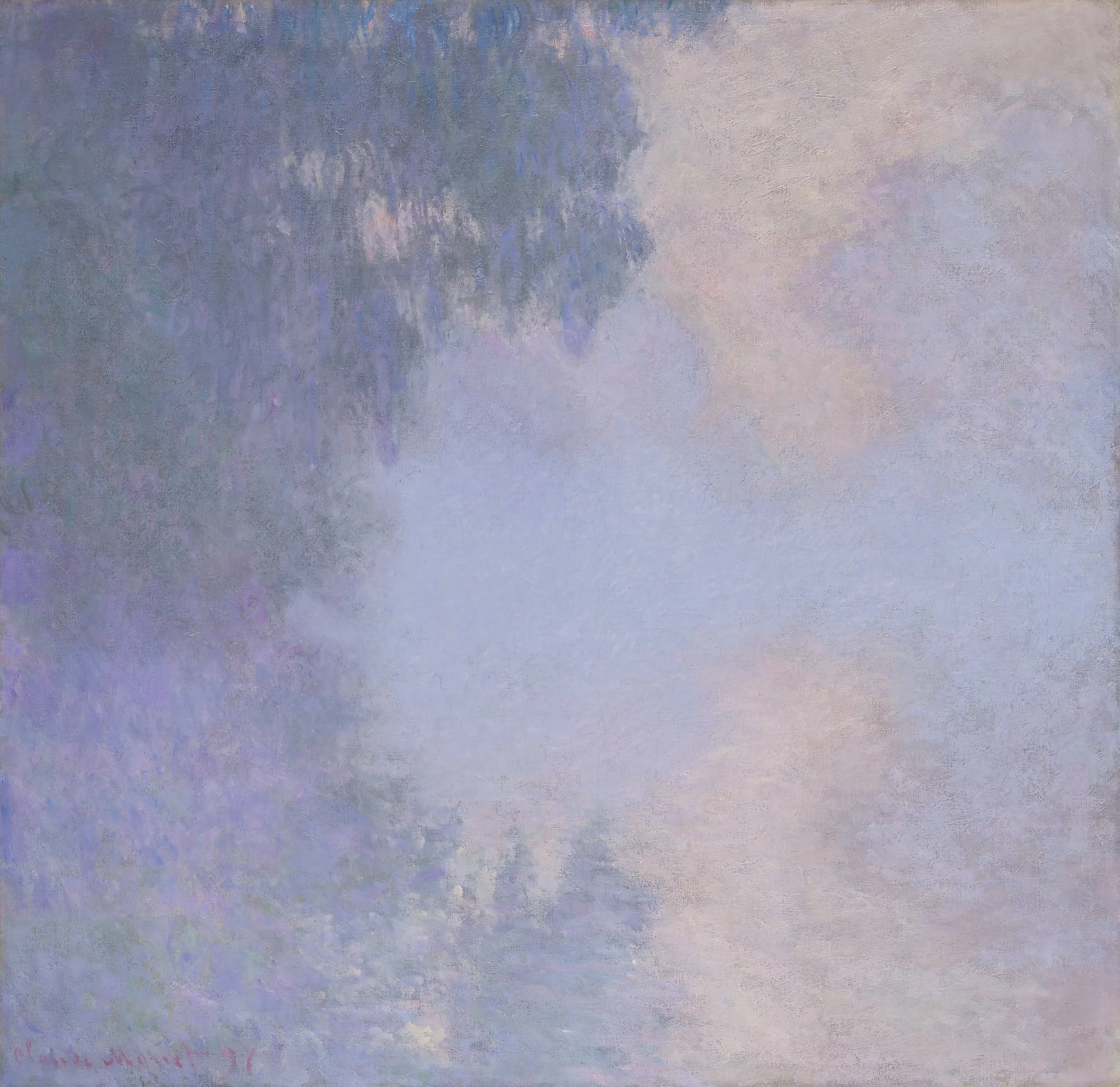 Branch of the Seine near Giverny (Mist), by Claude Monet, oil, 1897
