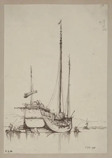 A junk with smaller craft alongside