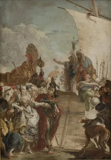 Anthony Leading Cleopatra on board