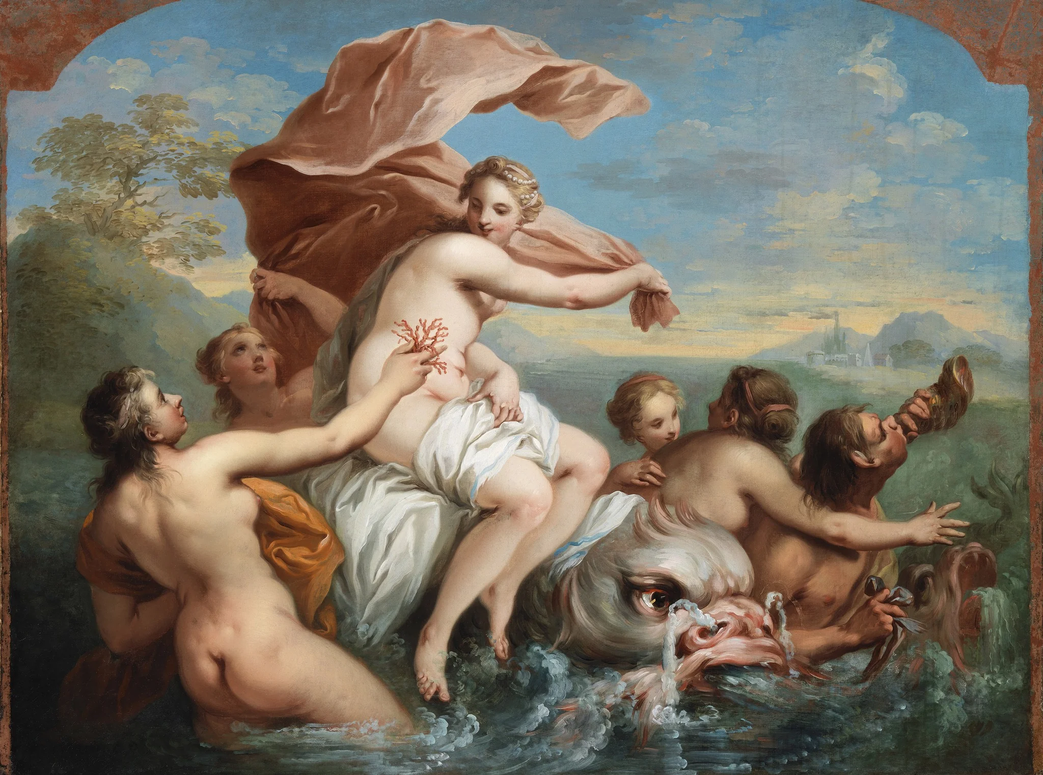 The Triumph of Amphitrite, by Étienne Jeaurat, oil, 1800