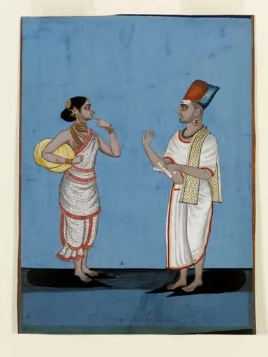 A Brahmin story-teller and his wife