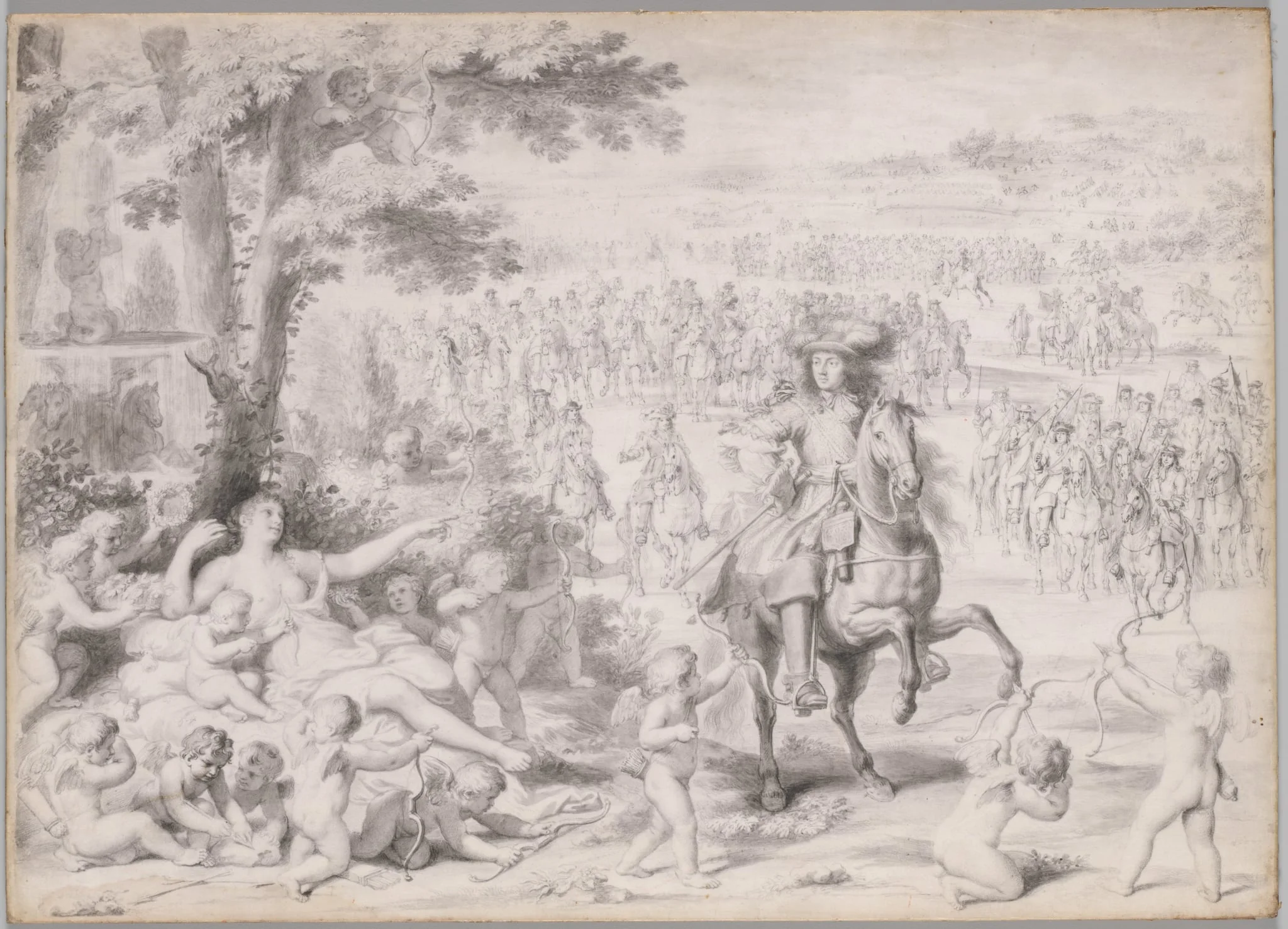 Louis XIV Captured by Venus, by Charles Le Brun, 1674