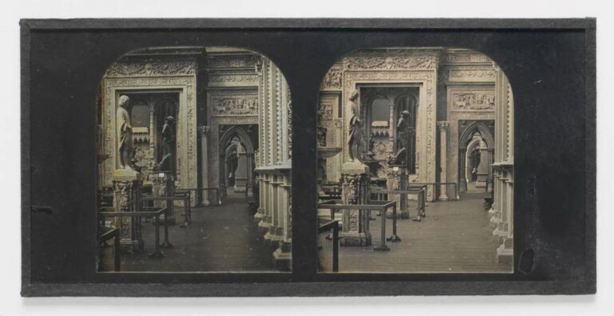 Sculptures at Crystal Palace including Donatello's 'David', by Negretti and Zambra, photographic, 1855
