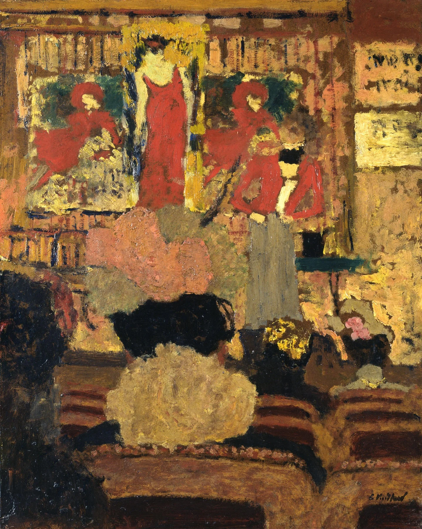 The Vaudeville Show Magician, by Édouard Vuillard, oil, 1898