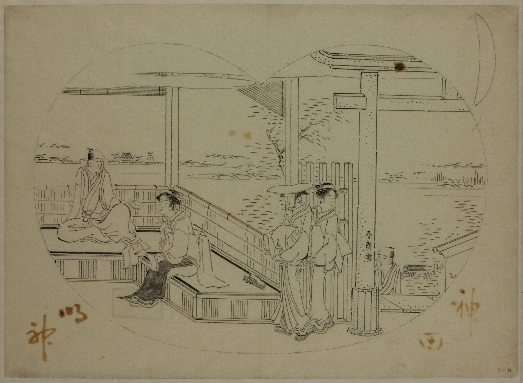 The Kanda Myojin Shrine, by Katsushika Hokusai, 1786